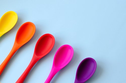 Colorful array of spoons