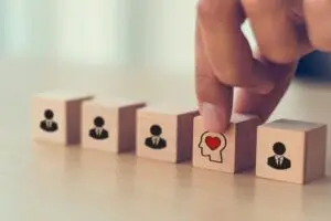 Using blocks to show a move from law to wellness