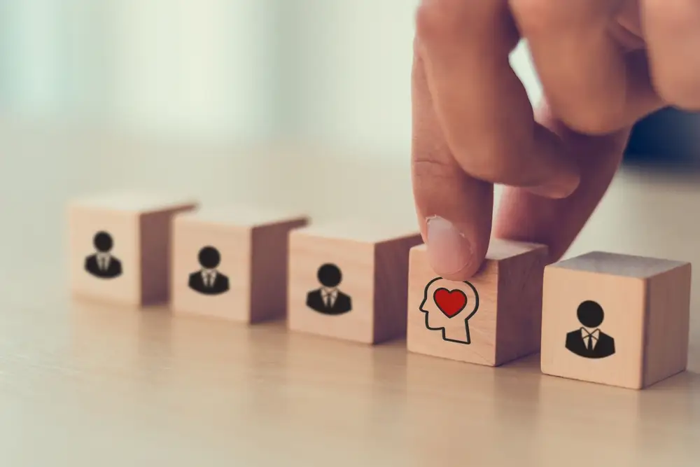 Using blocks to show a move from law to wellness